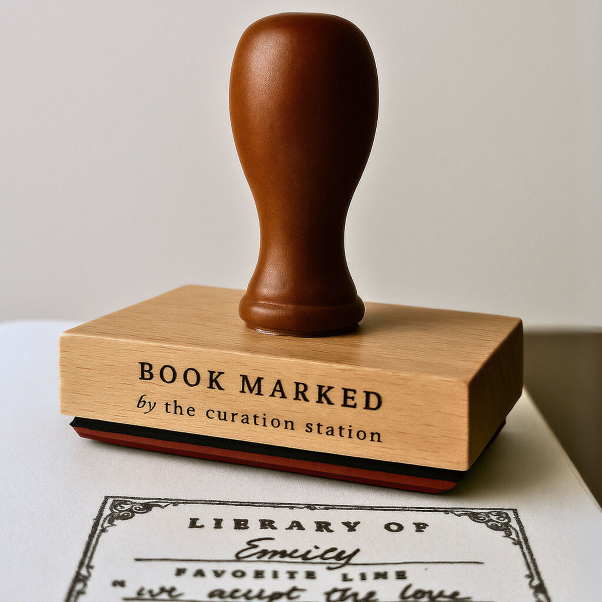 Personalized “Library Of” Book Stamp - Stamp for Book Lovers