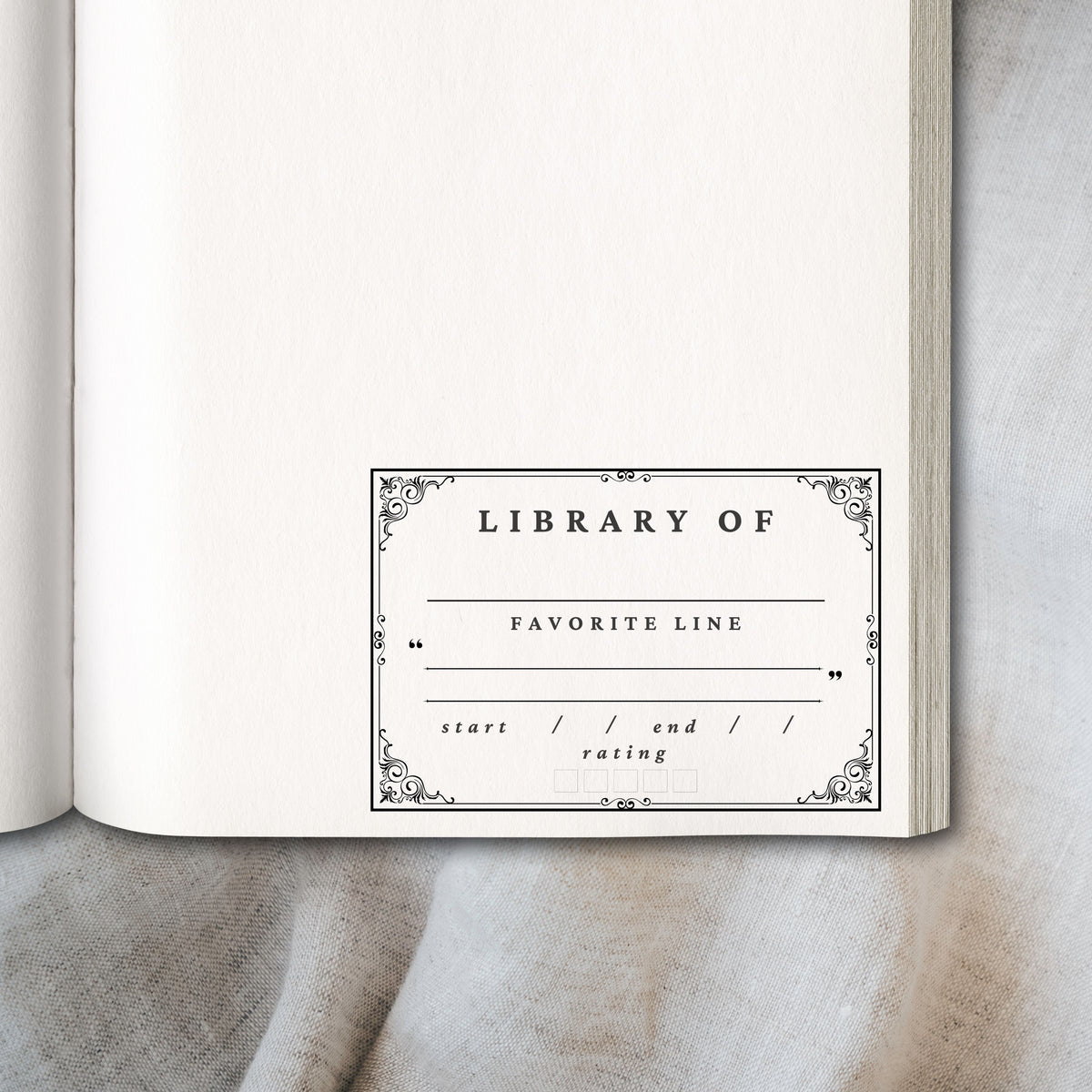 Personalized “Library Of” Book Stamp - Stamp for Book Lovers