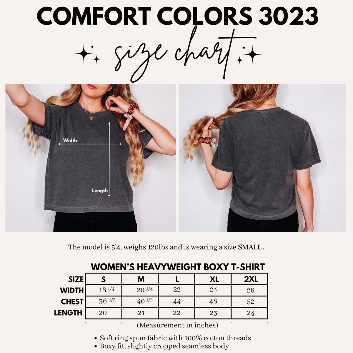 Hopeless Romantic Book Club Heavyweight Comfort Colors Boxy Cropped Shirt