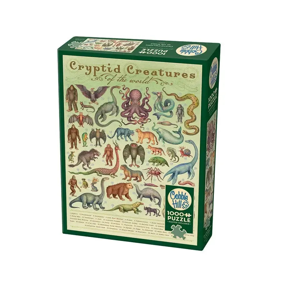Cryptid Creatures 1000 Piece Jigsaw Puzzle Cobble Hill – Cozy Chapters