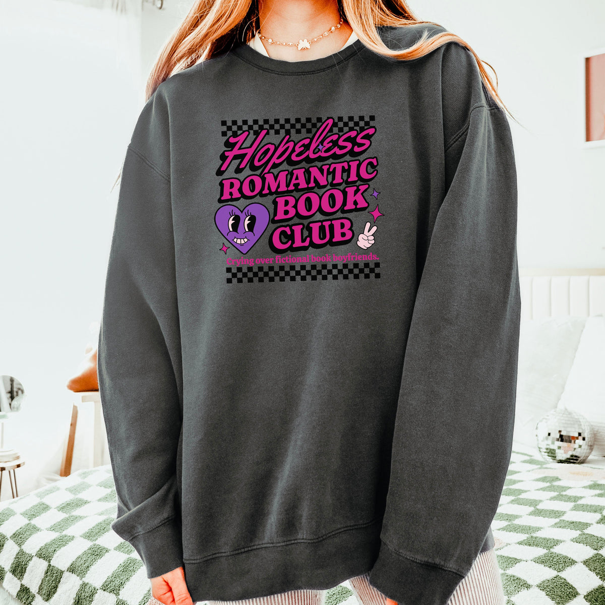 Hopeless Romantic Book Club Lightweight Comfort Colors Sweatshirt